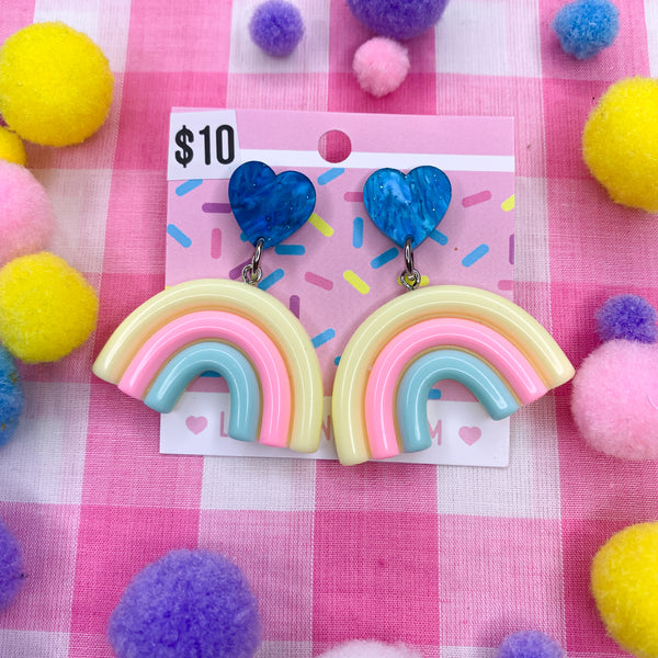 Pastel rainbow earrings