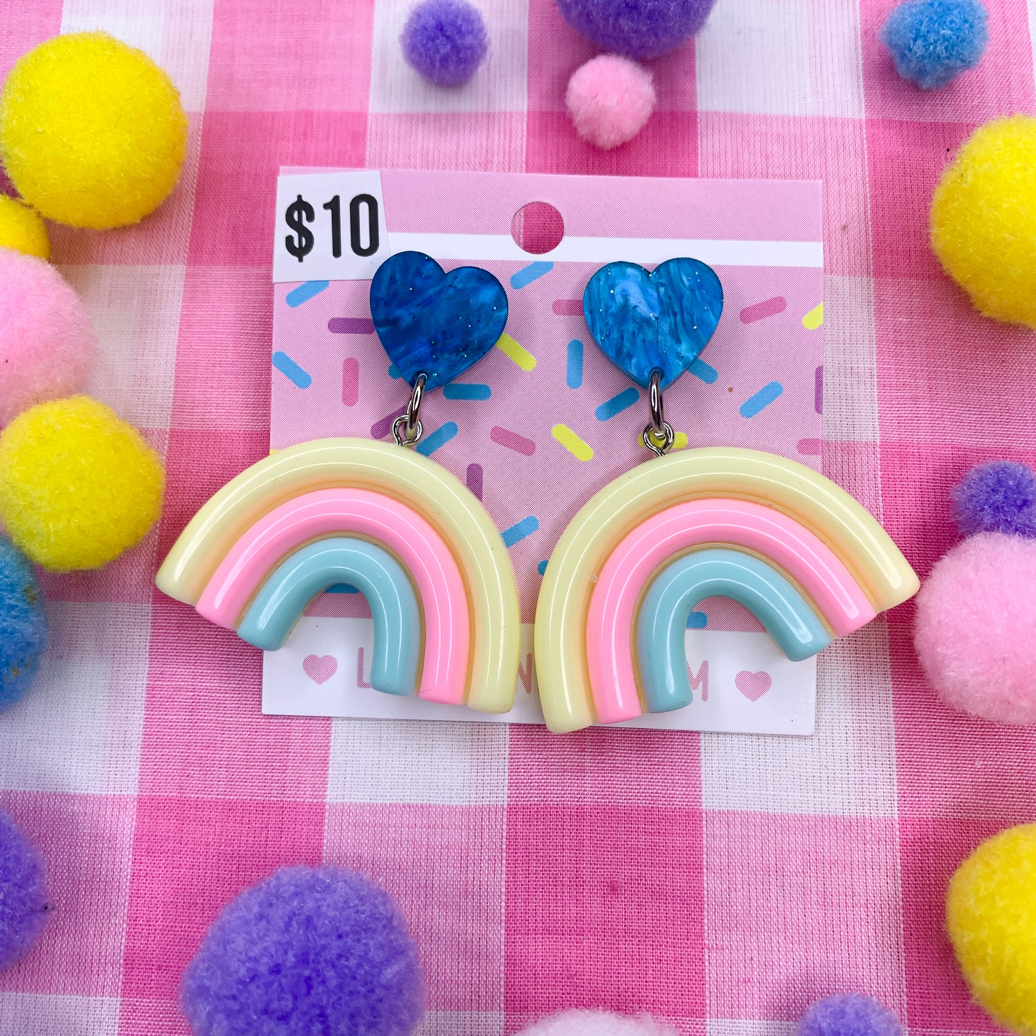 Pastel rainbow earrings