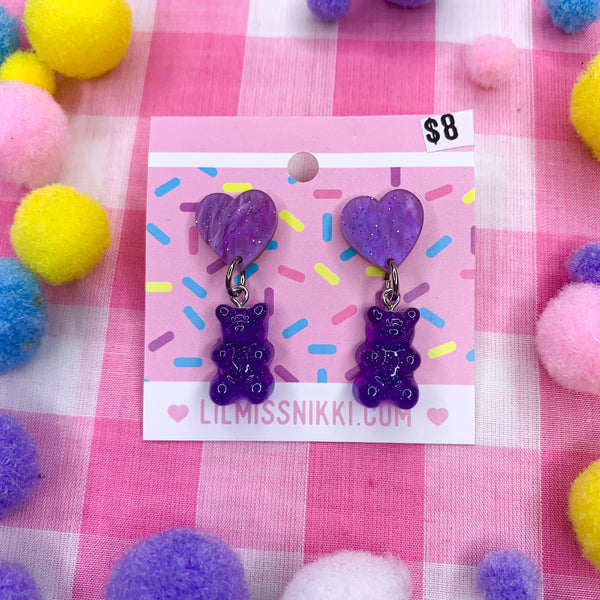 Sweet lil gummy bears! - earrings LOTS OF VARIANTS