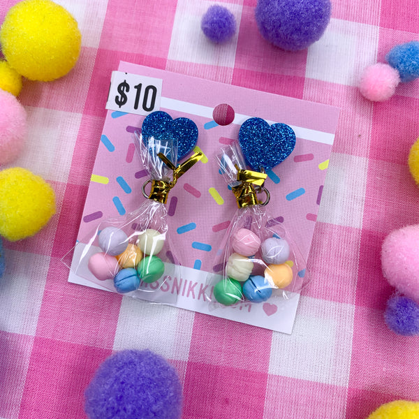 Bag of macarons earrings