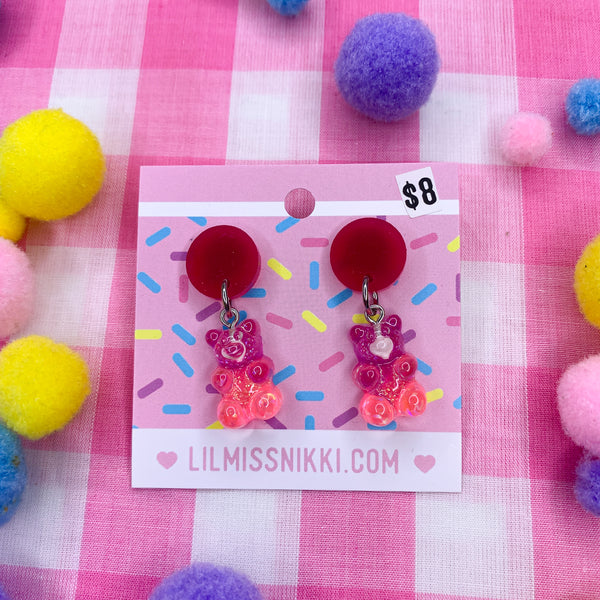 Sweet lil gummy bears! - earrings LOTS OF VARIANTS