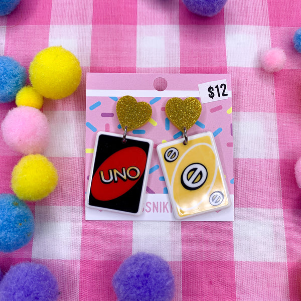 Uno Cards!  earrings  Lots of variants