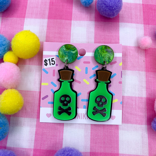 Poison earrings