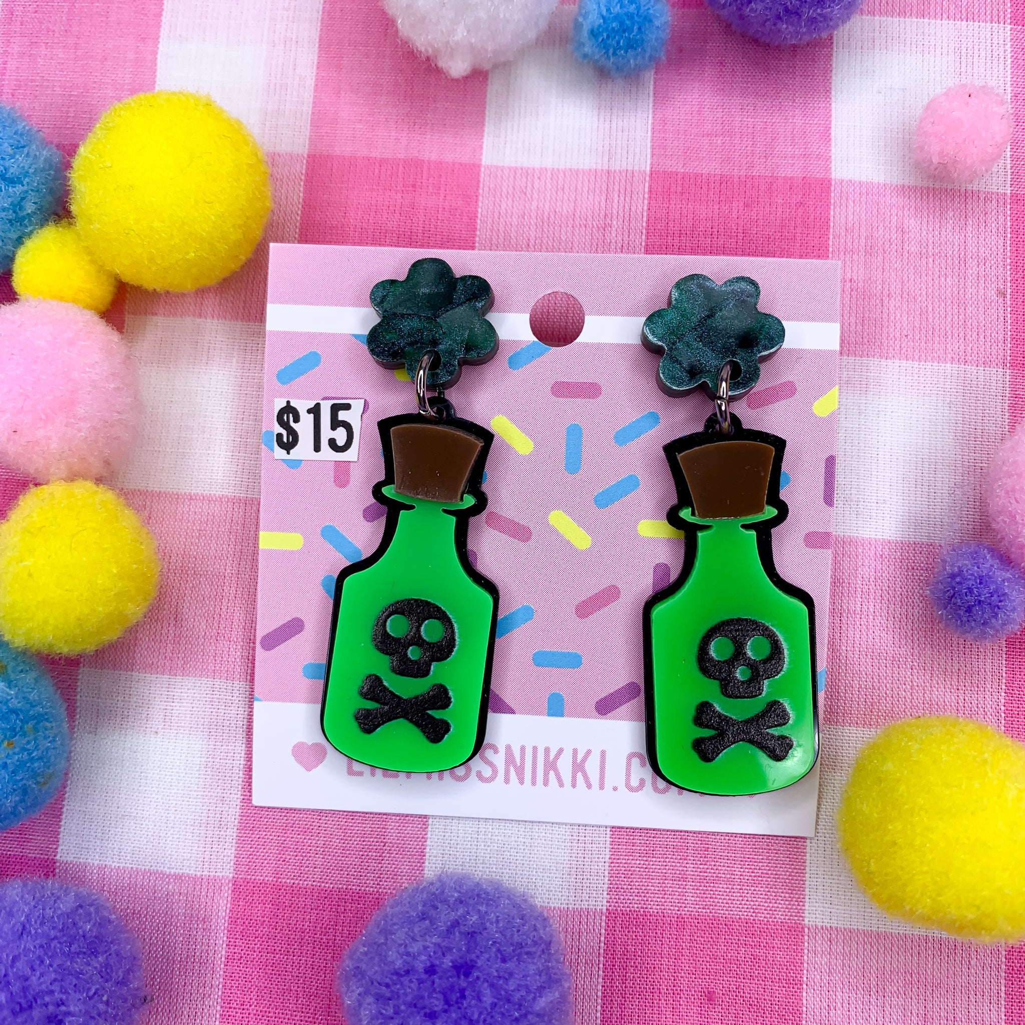 Poison earrings