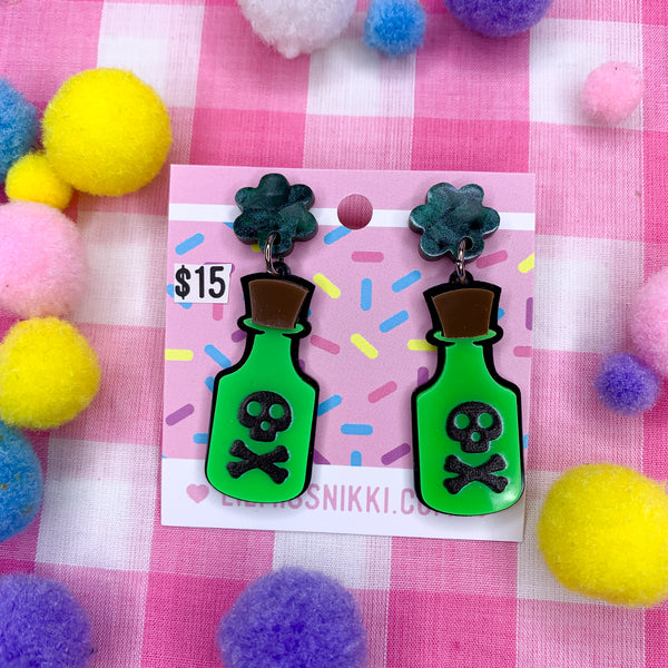 Poison earrings