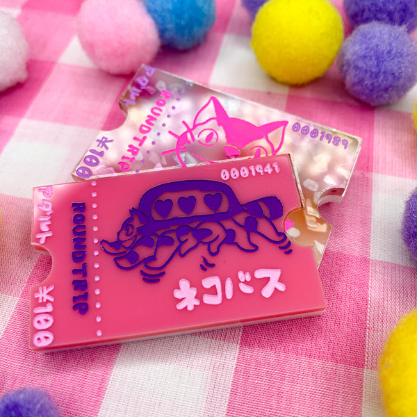 Ticket to Ghibli Catbus edition - Deluxe brooch