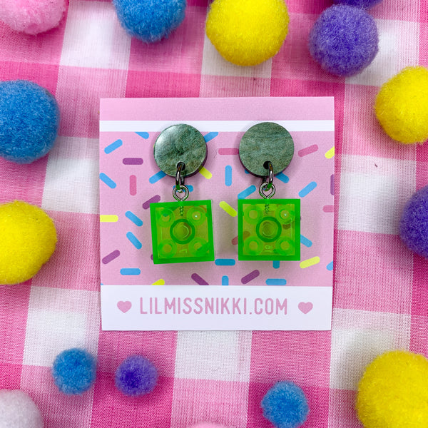 Brick by brick!  Lego Earrings