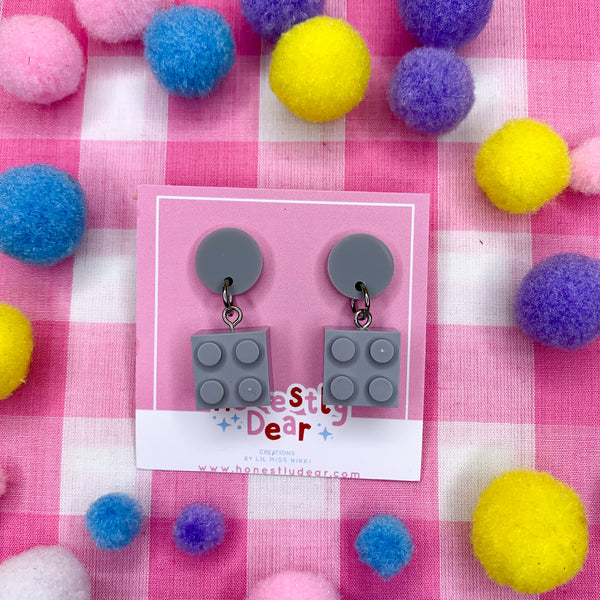 Brick by brick!  Lego Earrings