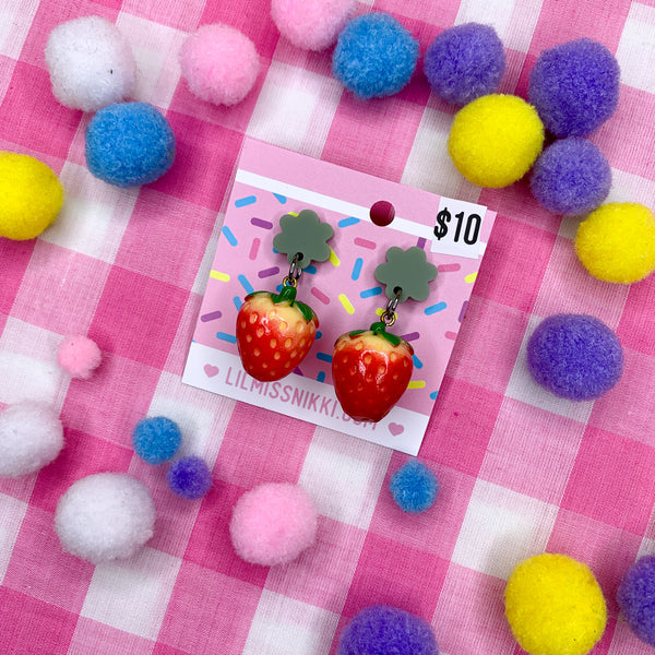 Fresh Strawberries earrings