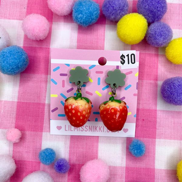 Fresh Strawberries earrings