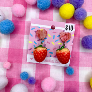 Fresh Strawberries earrings