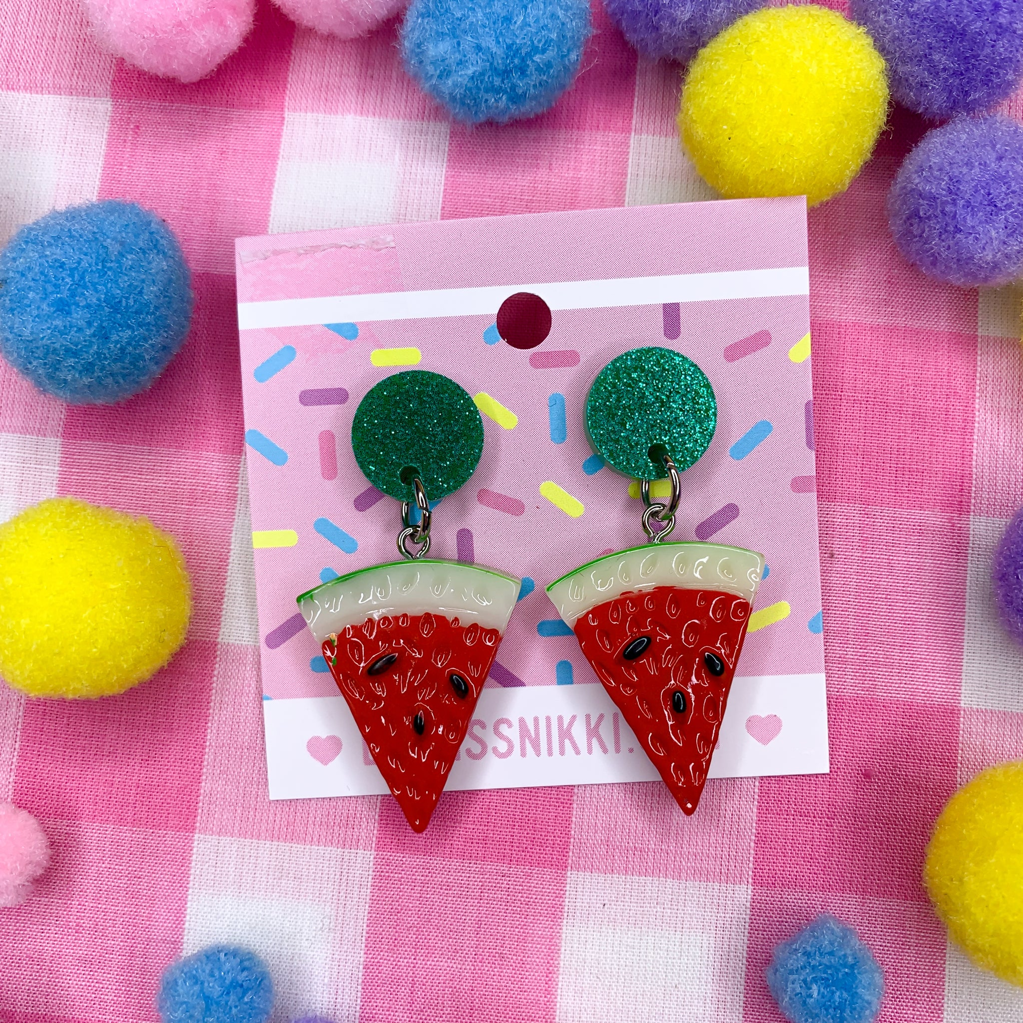 Slice of watermelon! Earrings VARIANTS