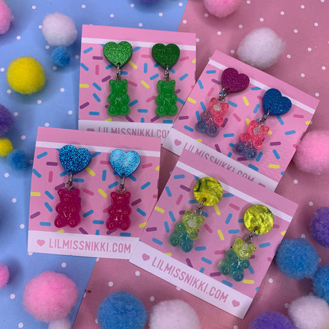 Sweet lil gummy bears! - earrings LOTS OF VARIANTS