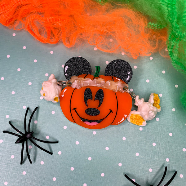 Mickeys not so scary Popcorn Bucket - Deluxe brooch