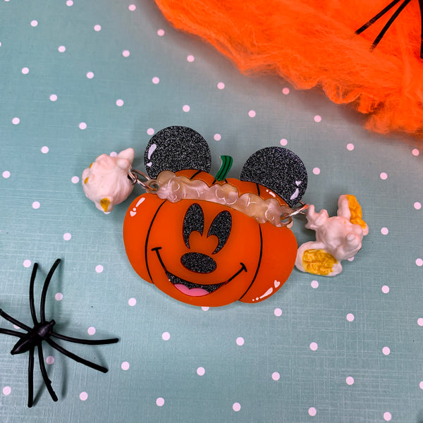 Mickeys not so scary Popcorn Bucket - Deluxe brooch