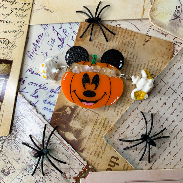 Mickeys not so scary Popcorn Bucket - Deluxe brooch