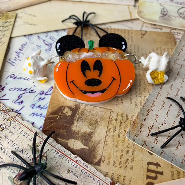 Mickeys not so scary Popcorn Bucket - Deluxe brooch