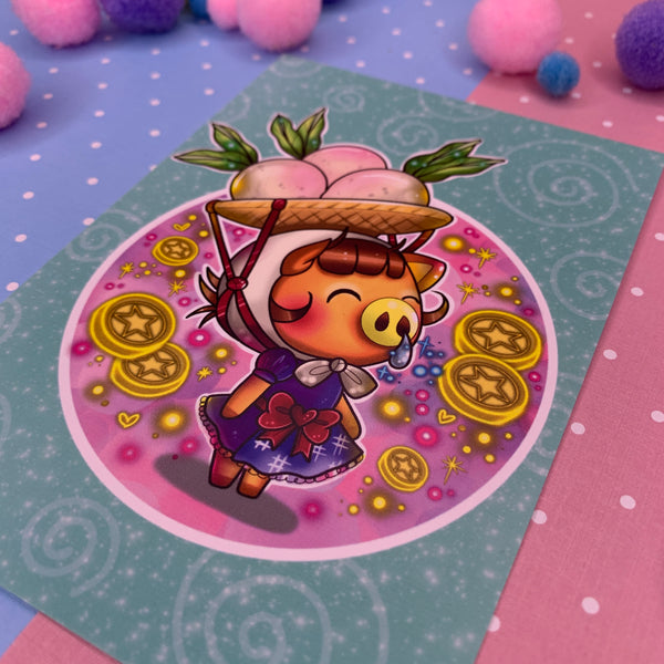 Daisy Mae : Postcard mini print studio animal crossing