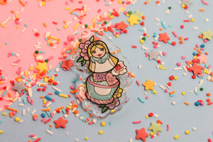 Inside alice! - Laser Cut Illustrated Acrylic Brooch  disney