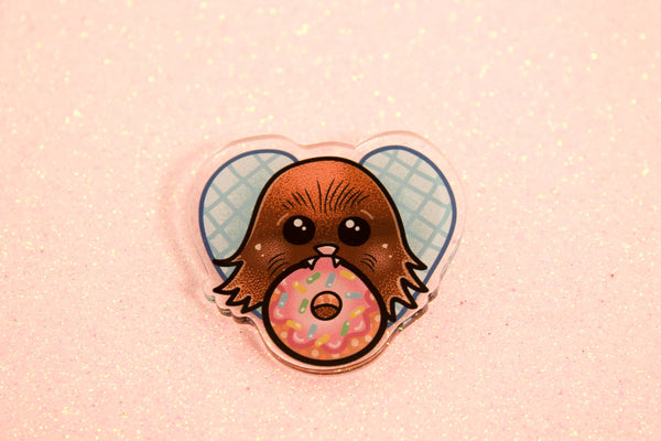 Donut Wookie Me!- Laser Cut Illustrated Acrylic Brooch