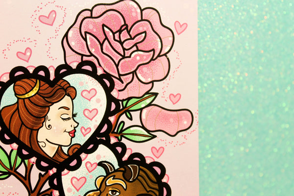 Beauty & the beast! : Postcard mini print