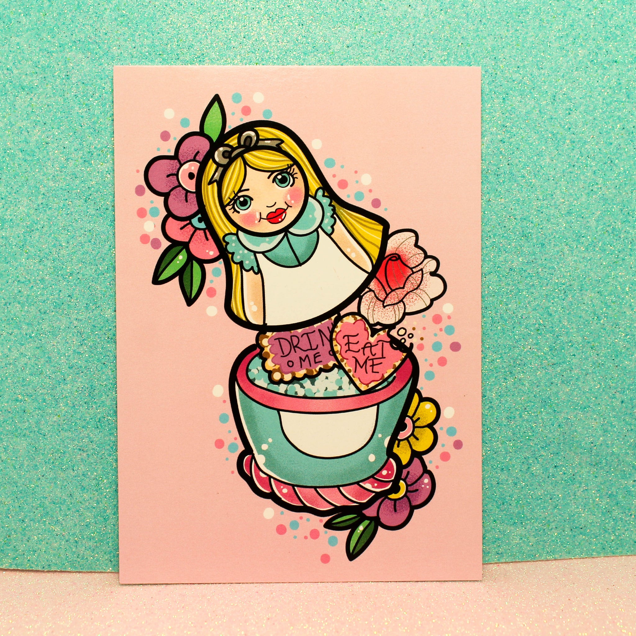 Inside Alice! : Postcard mini print