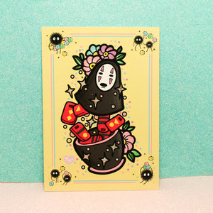 Inisde No Face! : Postcard mini print studio ghibli