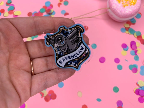 Kawaii Ravenclaw !! - Laser Cut Illustrated Acrylic Brooch - Harry Potter